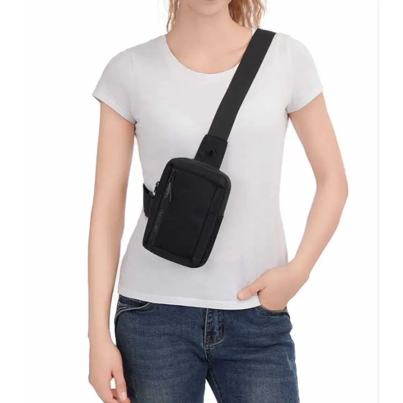 Cross Border New Outdoor Leisure Sports Waterproof Small Chest Bag Mini Nylon Crossbody Bag for Men and Women Waist Packs Purse