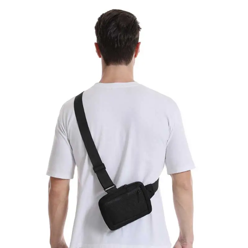 Cross Border New Outdoor Leisure Sports Waterproof Small Chest Bag Mini Nylon Crossbody Bag for Men and Women Waist Packs Purse