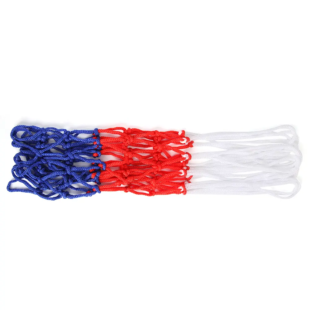 All-Weather Basketball Net Red+White+Blue Tri-Color Outdoor Indoor Hoop Net