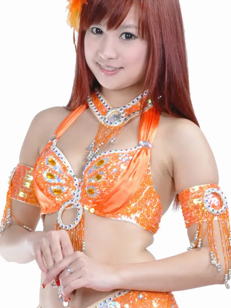 Sequins Belly Dance Costume Festival Women Arab Push Up Bra Woman Jazz Tassel Arabic Urban Latin Gypsy Performance Tops 2025