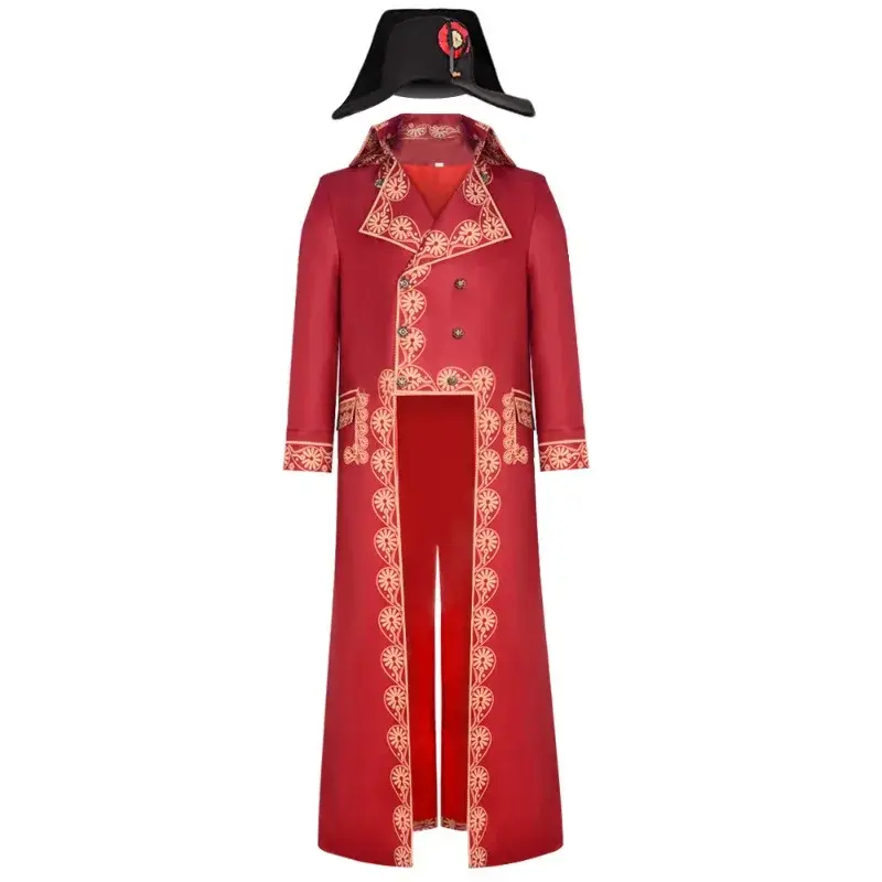 Mens Napoleon Cos Costume 2/6pcs Medieval Palace Retro Costume Festival Cosplay Suit  for  Helloween Masquerade Party