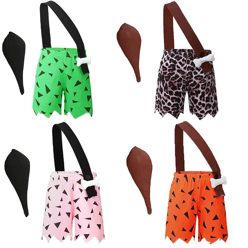 2024 Toddler Kids Girls Boys Caveman Costume Girl Halloween Dog Bones Historical Cavegirl Mesh Tulle Dress Princess Outfits 1-6T