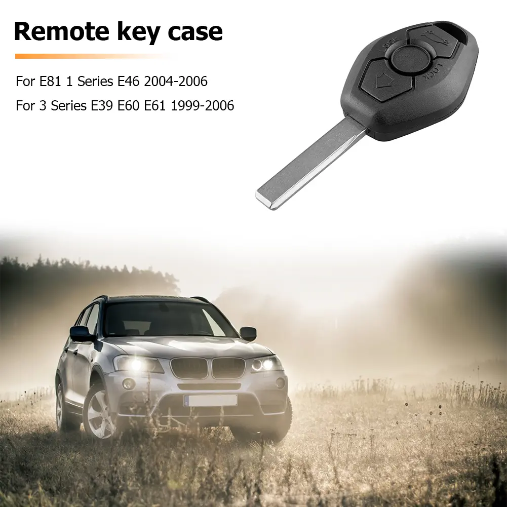 3 Buttons Remote Car Key Fob Case Shell for BMW E81 E46 E39 E60 E61 E63 E38 E83