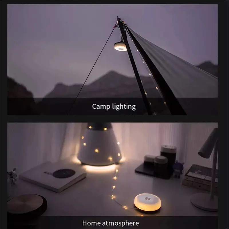 HGHO LED Light Strip IPX4 Waterproof Camping String Light 1800Mah Outdoor Emergency Flashlight 10M For Outdoor Garden