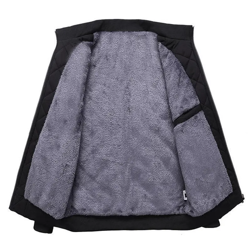 DIMUSI Winter Men's Warm Jacket Fashion Men Thermal Parkas Coats Casual Classic Outwear Fleece Windbreaker Jackets Men Clothing