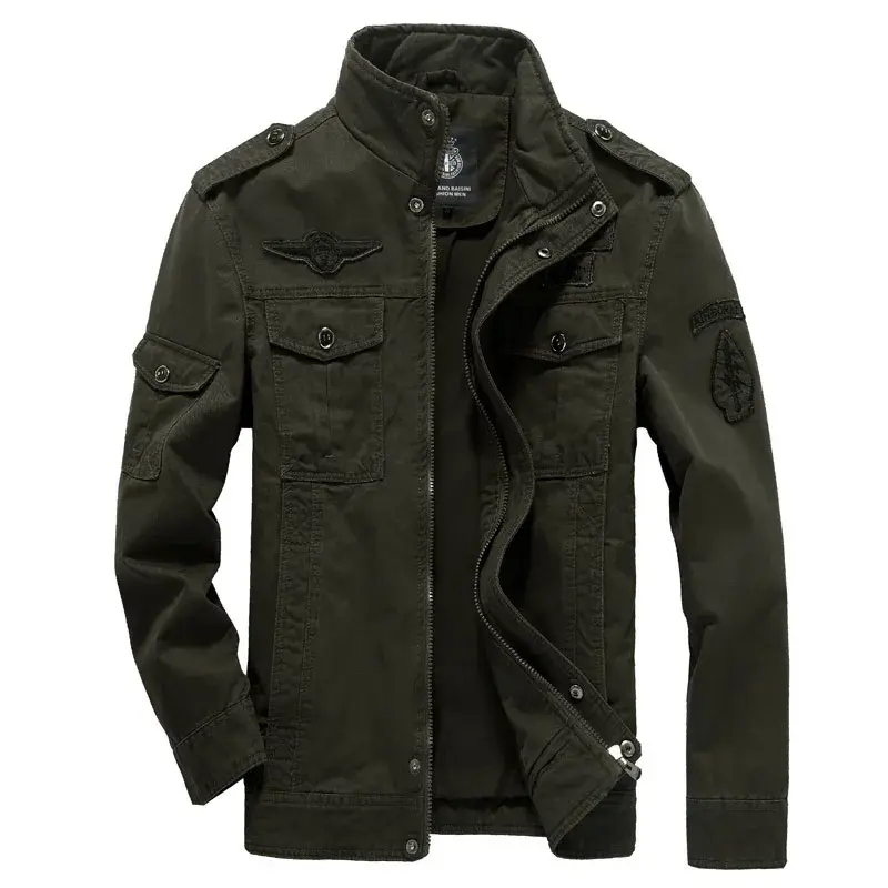 Casual Military Jacket For Men Loose Fit Cotton Material Spring Autumn Season Versatile Vest Military Uniform Clothing
