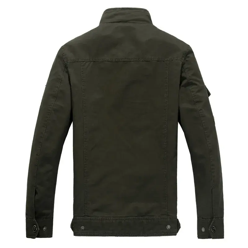 Casual Military Jacket For Men Loose Fit Cotton Material Spring Autumn Season Versatile Vest Military Uniform Clothing