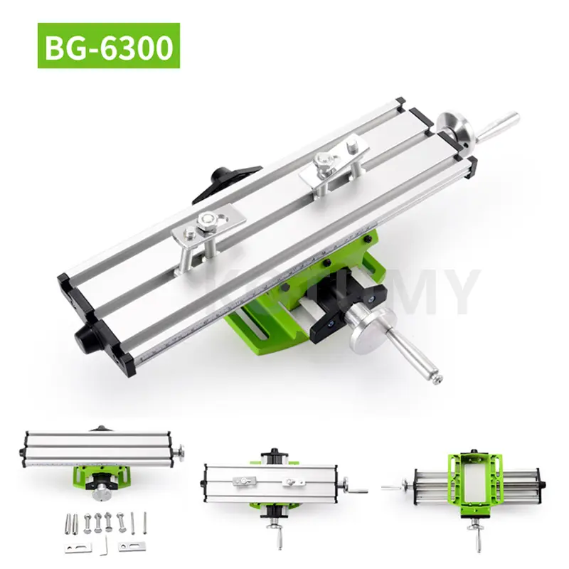 Mini Milling Machine Worktable Compound Bench Drilling Slide Table Working Cross Table Drilling Machine Vise Fixture Table Bench