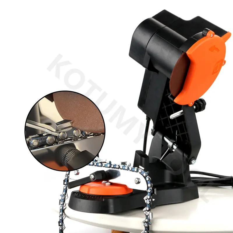 Desktop Chain Saw Sharpener Electric Chainsaw Sharpening Machine Portable Chain Saw Grinder Grinding Machine Household Tool 220V