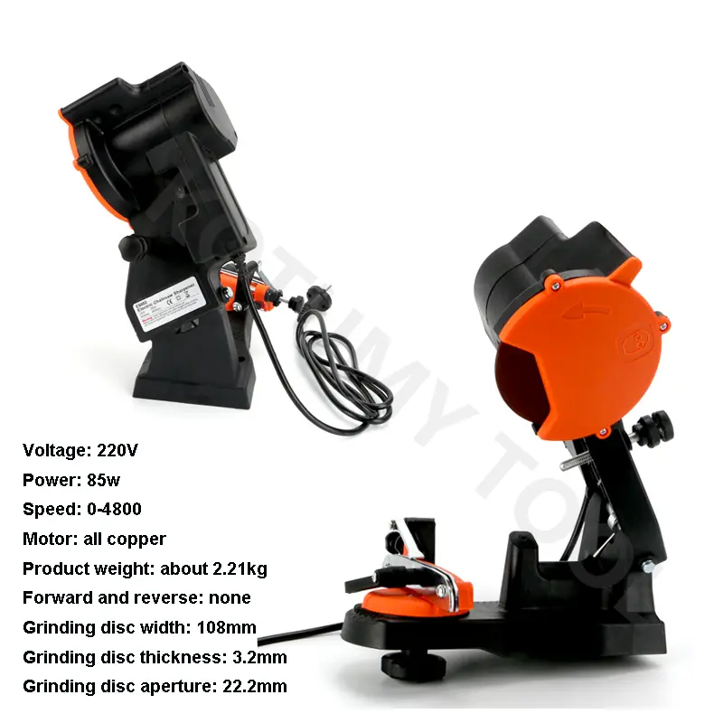 Desktop Chain Saw Sharpener Electric Chainsaw Sharpening Machine Portable Chain Saw Grinder Grinding Machine Household Tool 220V