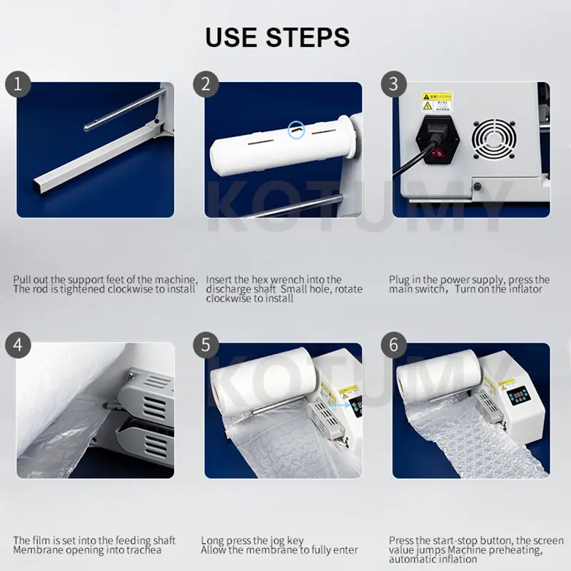 110V 220V Air Cushion Machine Buffer Bag Packing Film Making Machine Shockproof Roll Film Bubble Wrap Air Cushion Machine