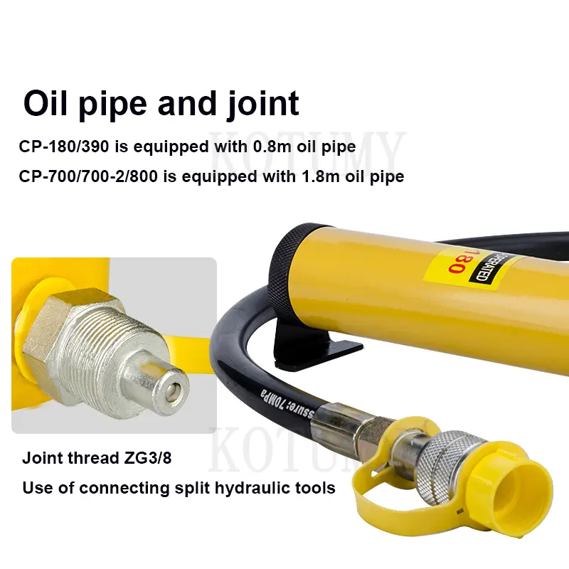 CP-700 Manual Hydraulic Pump High Pressure Hydraulic Hand Pump Hydraulic Oil Pump Split Hydraulic Tool