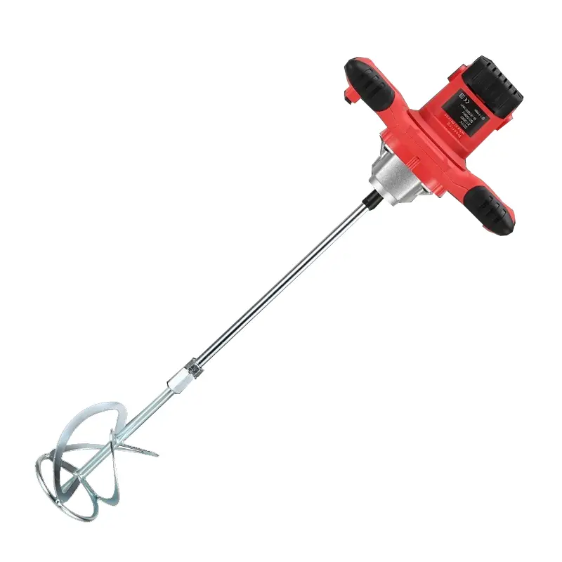 Electric Mixer 6 Gear Adjustable Speed 2100W Handheld Paint Cement Plaster Mortar Coating Mixer Putty Powder Stirring Machine