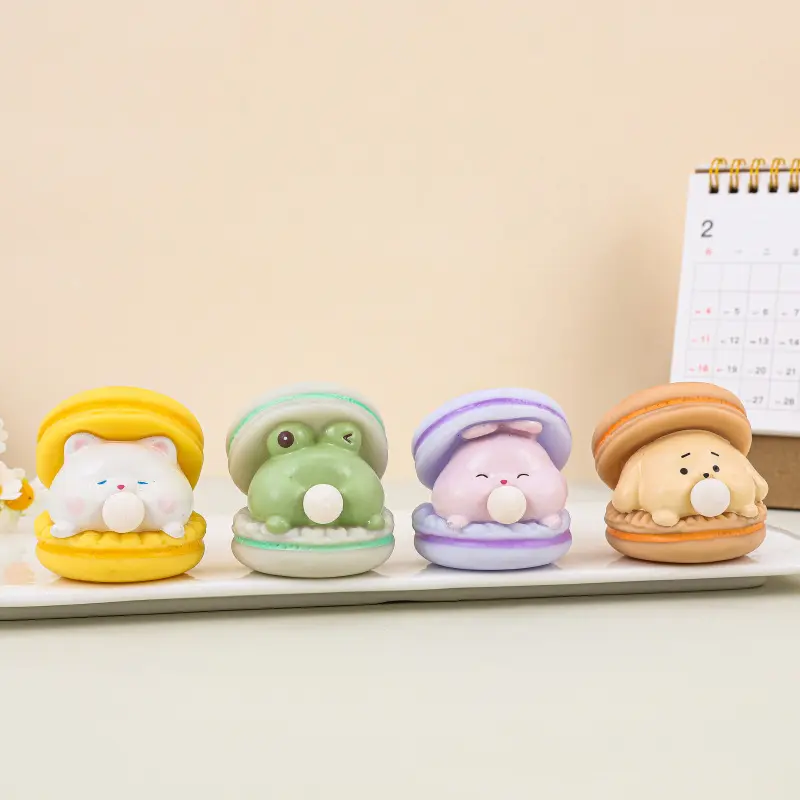 Creative Cute Animal Spit Bubble Burger Stress Relief Pinch Children's Toys Office Funny Vent Toys Desktop Decorative Ornaments