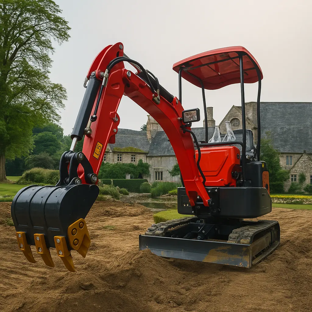 Mini Excavator 1 Ton 2 Ton Crawler Digger CE EPA Certified Kubota Engine Hydraulic Excavator Diesel Engine Compact Digger