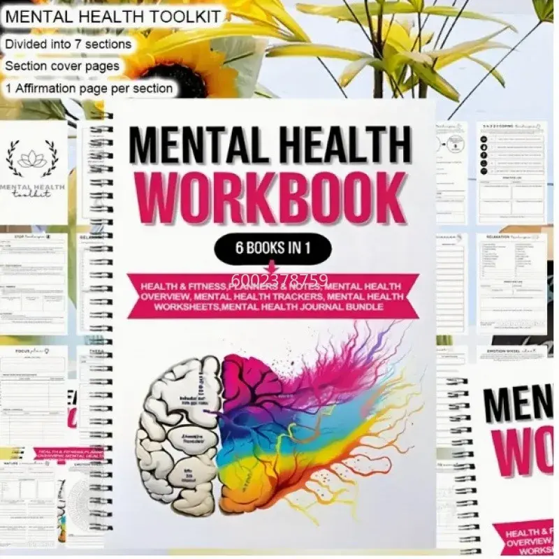 Mental Wellness Journal Planning Book Cashbook Notebook