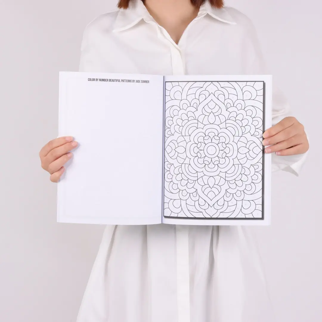 1pc, Mandala Coloring Book, Teenagers Coloring Book, 30 Different Patterns, 100gsm Thick Paper, Stress Relief, Birthday Gift