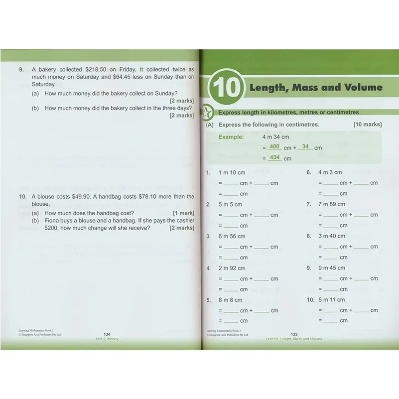 6 Books/Set SAP Learning Mathematics Book Grade 1-6 Children Learn Math Books Singapore Primary School Mathematics Textbook