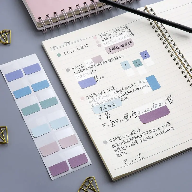Sticky Note Transparent Index Tabs, Arrow Flags, Page Marker, Planner Stickers, Office and School