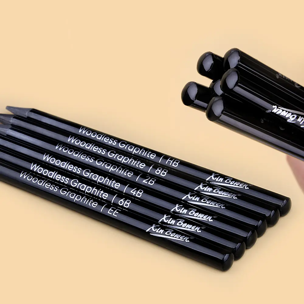 Wood free graphite sketching carbon pencil set, art student drawing, charcoal pencil, solid, wholesale