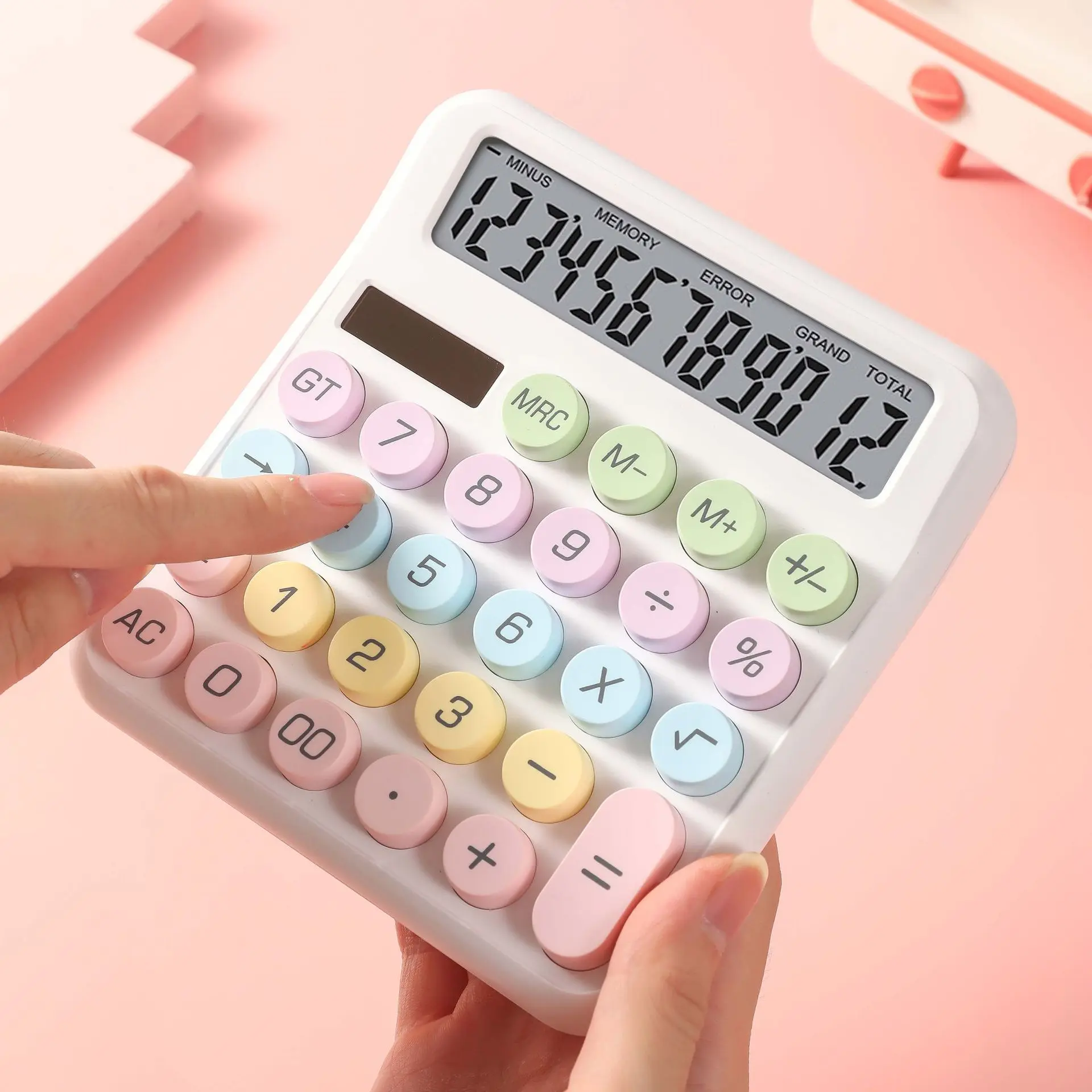 Dopamine Candy Colored Desktop Calculator, High Beauty, Office, School, Student Stationery, Cute, Kawaii