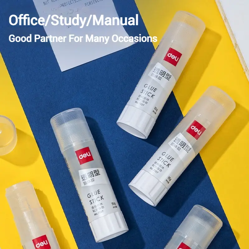 Transparent Adhesive Stick, Effective Bonding, essential for Office and Cutting, Very Suitable for Handicrafts, Durable and Long