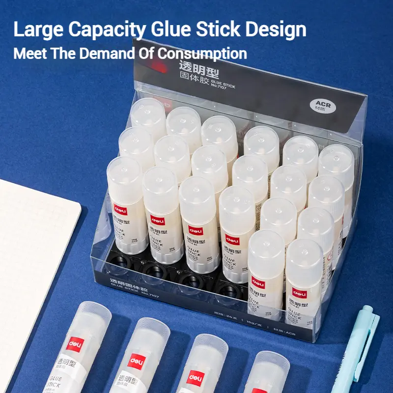 Transparent Adhesive Stick, Effective Bonding, essential for Office and Cutting, Very Suitable for Handicrafts, Durable and Long