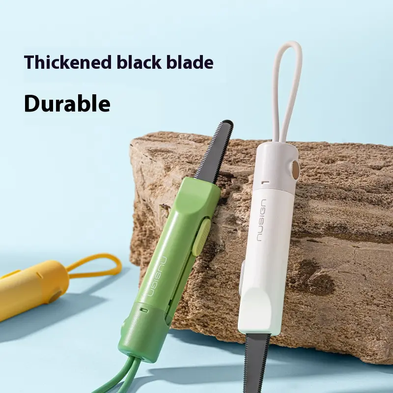 NUSIGN Magnetic Mini Box Cutter Portable Retractable Blade Paper & Letter Opener Durable ABS Material for Office & Home Use