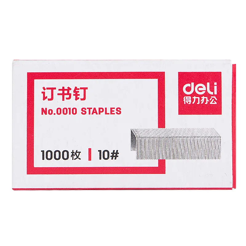 Deli Industrial Small No.10 Staple 24/6 Standard for No.12 Staplers General Use Model 0010/0012 - Pack of 5000