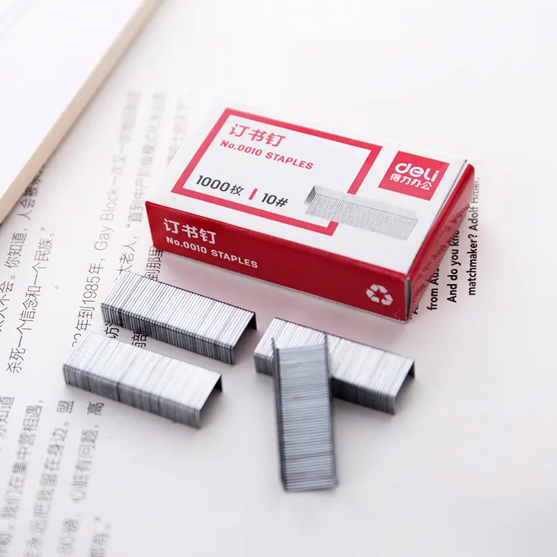 Deli Industrial Small No.10 Staple 24/6 Standard for No.12 Staplers General Use Model 0010/0012 - Pack of 5000