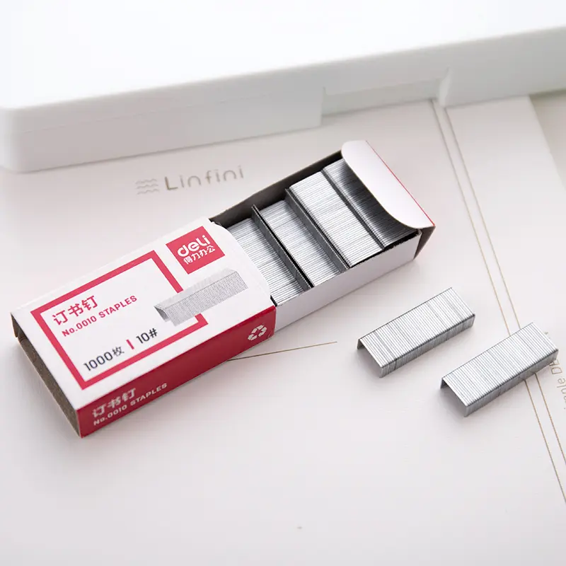 Deli Industrial Small No.10 Staple 24/6 Standard for No.12 Staplers General Use Model 0010/0012 - Pack of 5000