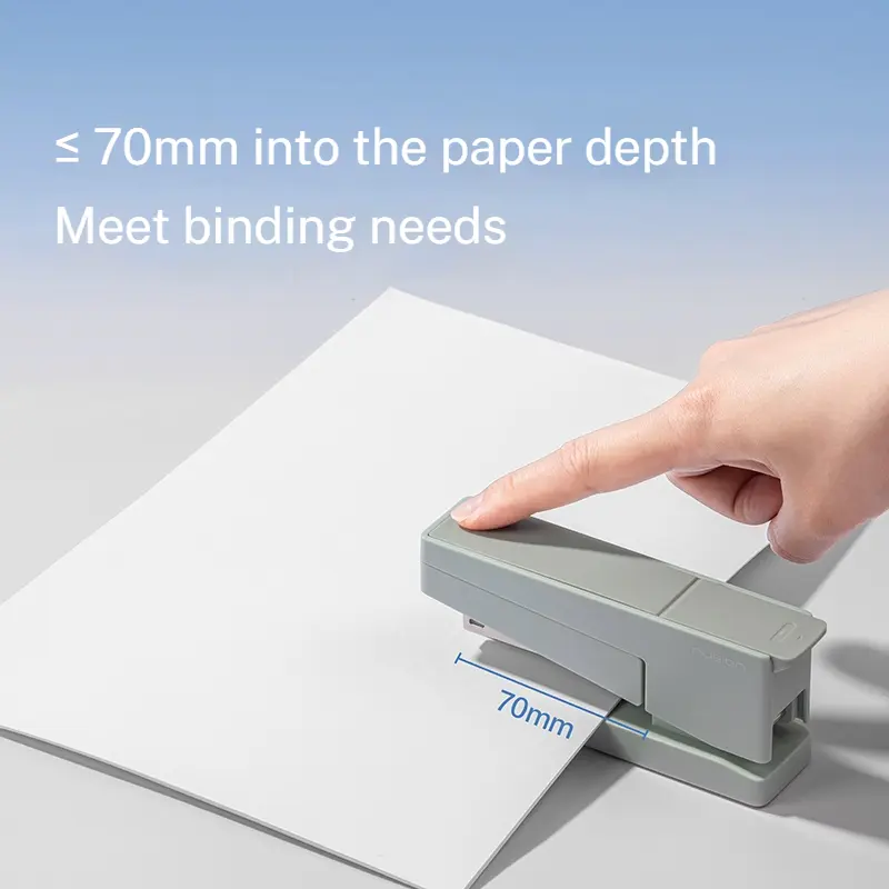 NUSIGN Multi-Functional Rotary Stapler High Aesthetic Value Office Stationery Book Studs Student Desk Accessories
