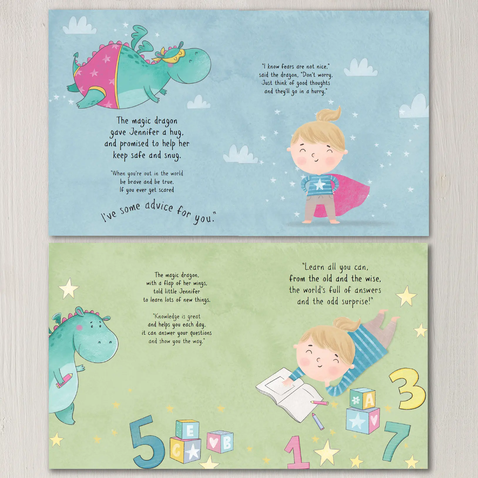 Personalized Dragon Story Book Perfect 1st Birthday Christening Gifts for Babies Kids Children Unique Custom Keepsake Present Id