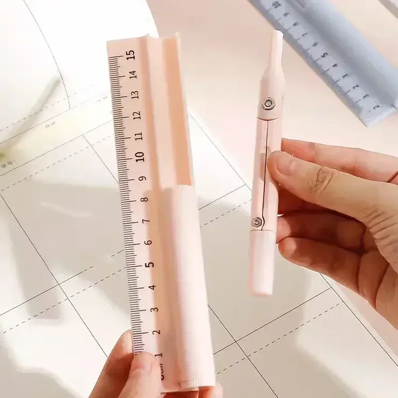3 in 1 Compass Geometry Set with Ruler Pencil Kawaii Multifunctional Drawing Compass Math Geometry Tool Office School Supplies
