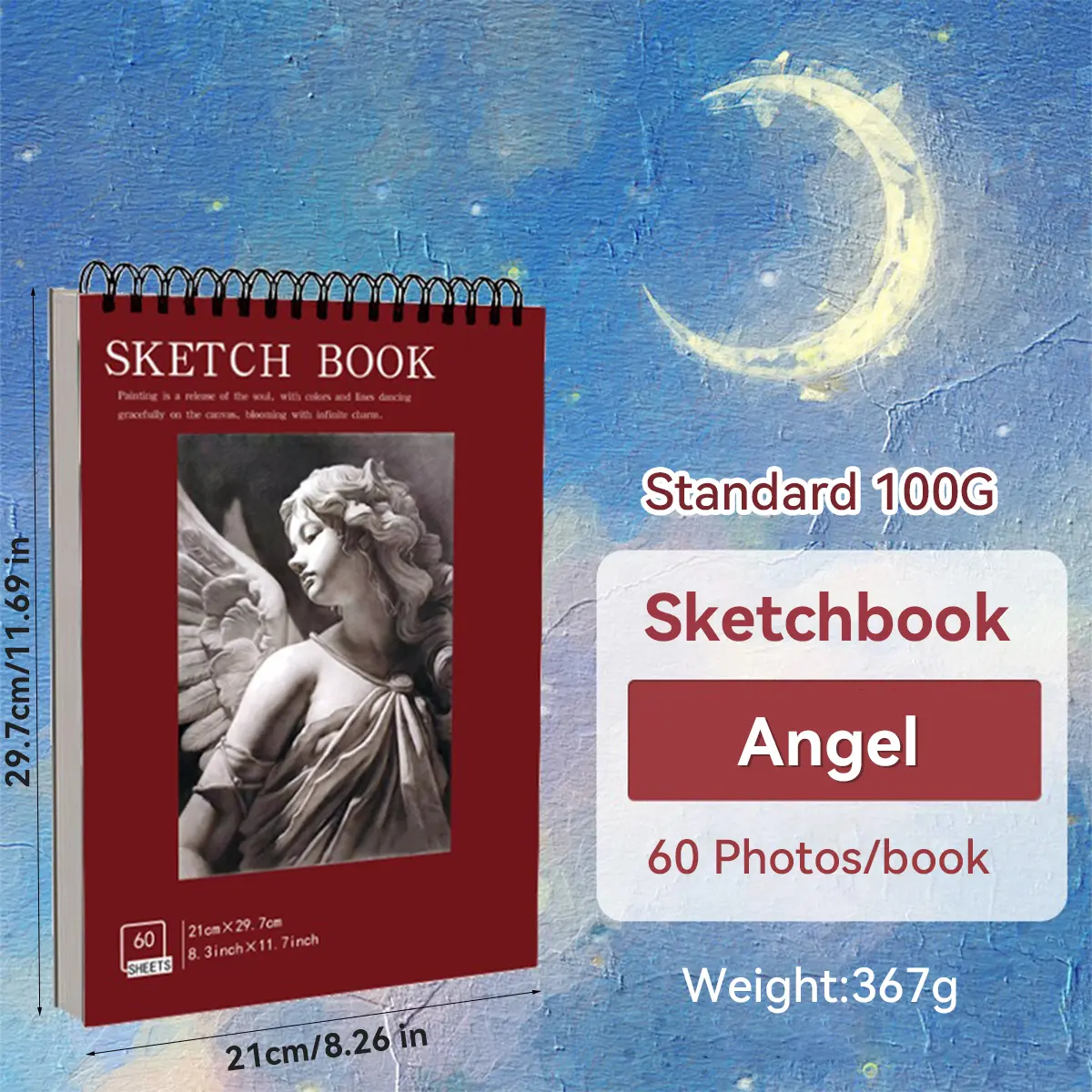Spiral Bound Sketchbook Tear Off Paper Pad for Drawing Artist Sketch Book with Perforated Pages Back To School Art Supplies