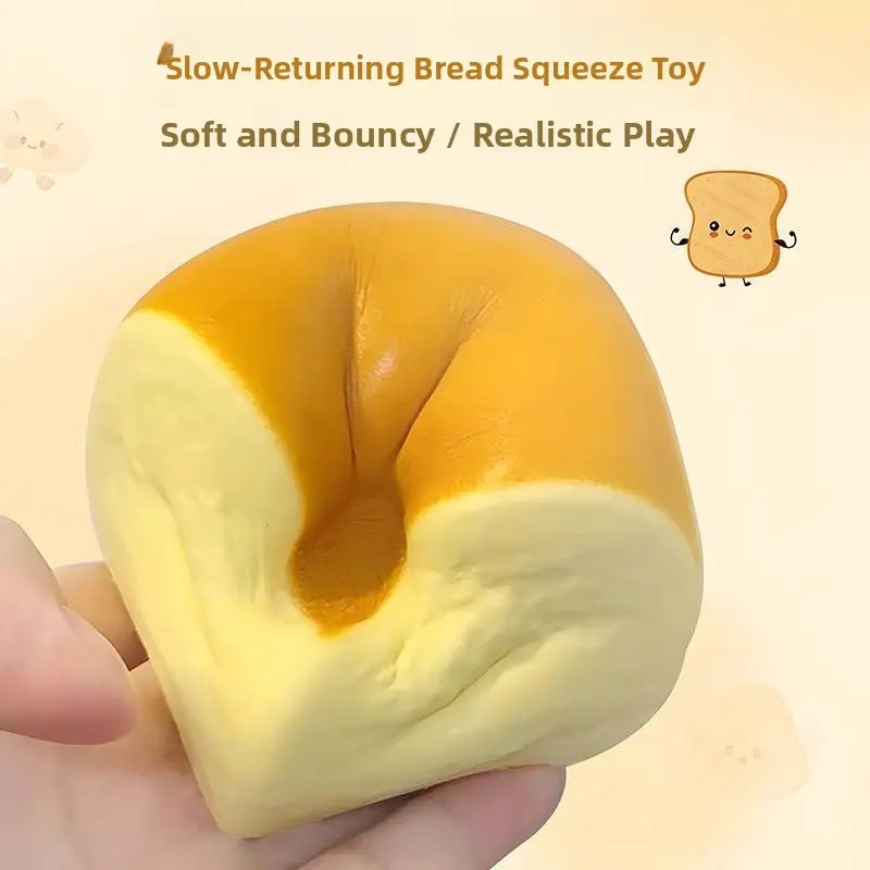 Hawaii Bread Roll Toy Reatic Smelly Soft Stiy Slow Bouncing Toy Creative Str Relief Toy for Ages 4+ ex