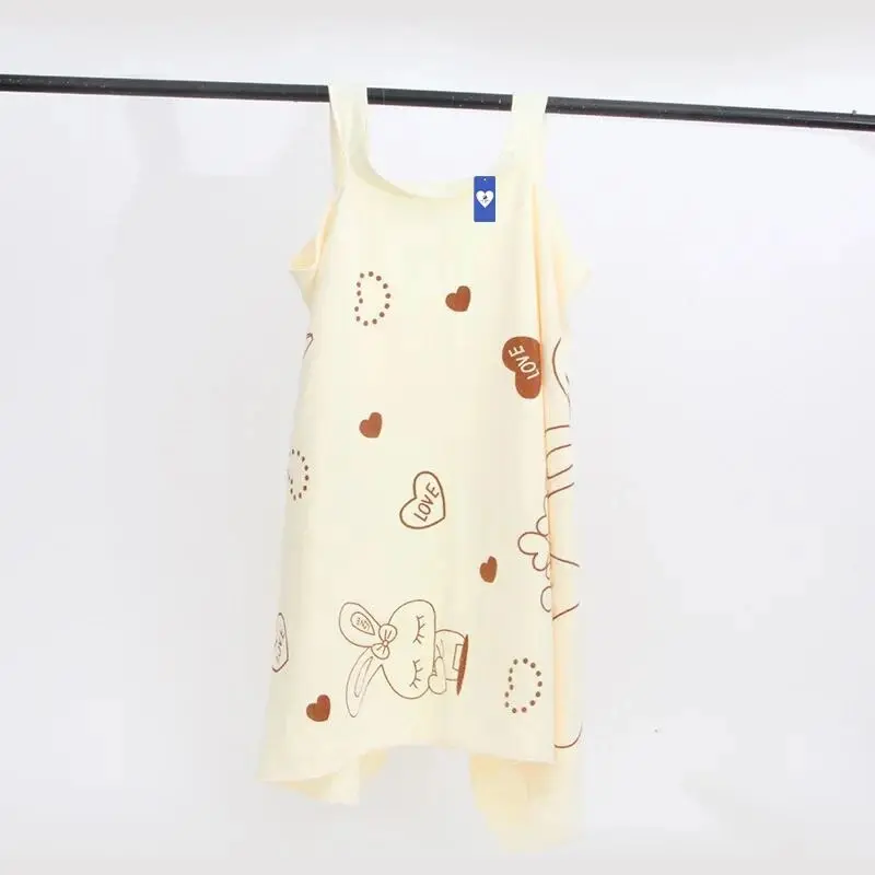 Wearable Bath Towel Love Rabbit Increase Thickened Adult Women Wipe Chest Bath Skirt Absorbent Sweat Steam Skirt Sauna