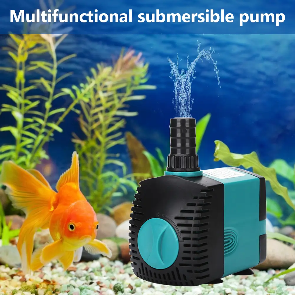 220V-240V Aquarium Submersible Water Pump Filter Fountain Filter Fish Pond Side Suction Pump Quiet Fish Tank Fountain Aquarium