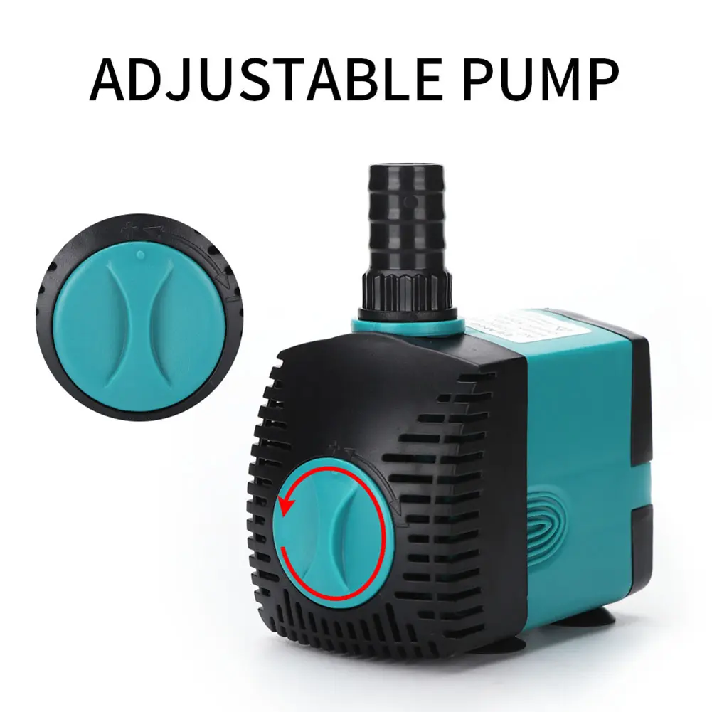 220V-240V Aquarium Submersible Water Pump Filter Fountain Filter Fish Pond Side Suction Pump Quiet Fish Tank Fountain Aquarium