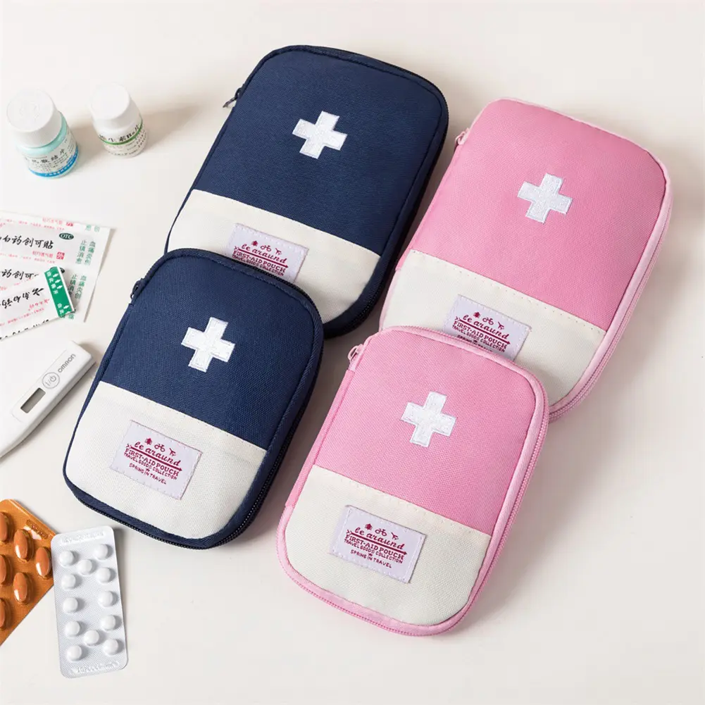 Portable Medicine Bag Empty Small First Aid Kit Survival Medical Emergency Medicine Pill Storage Bag Outdoor Camping Equipment