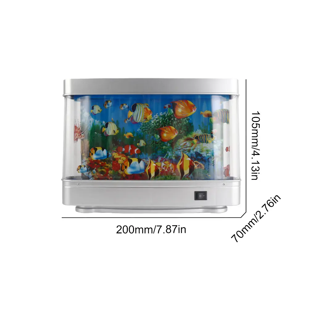 LED Tropical Fish Sensory Aquarium Lamp Fake Aquarium Decorative Lamp Simulated Fish Aquarium Lamp Gift for Kids