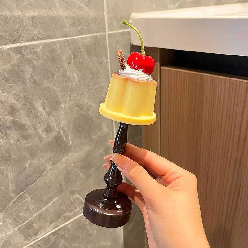 Retro Pudding Night Light, Desktop Decor light, Bedroom LED Table Lamp With Battery, Bedside Sleep Light, Suitable For Gift