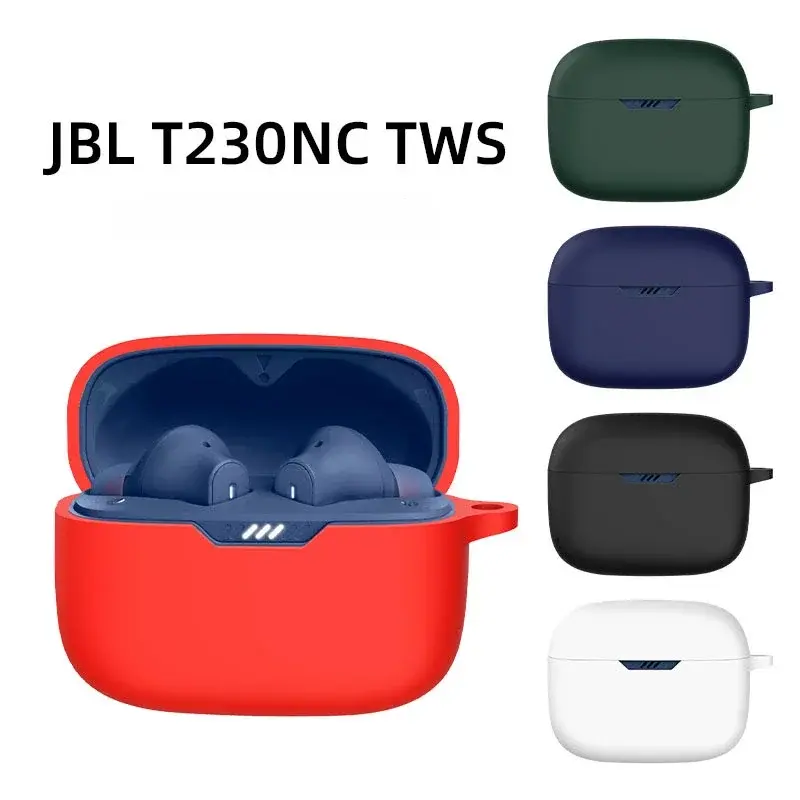 Shockproof Cover Fits for JBL Tune 230NC TWS Waterproof Case Washable Bluetooth-compatible Silicone Shell Non-slip Sleeve