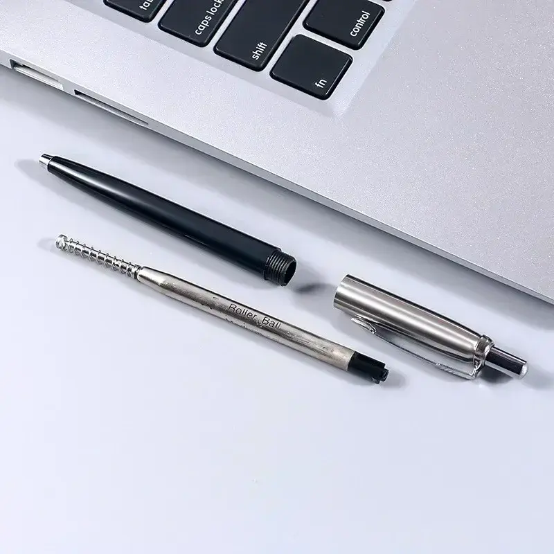 Metal Ballpoint Pen Press Style Commercial Gift Pens For School Office Core Automatic Ball Pen Writing Supplies