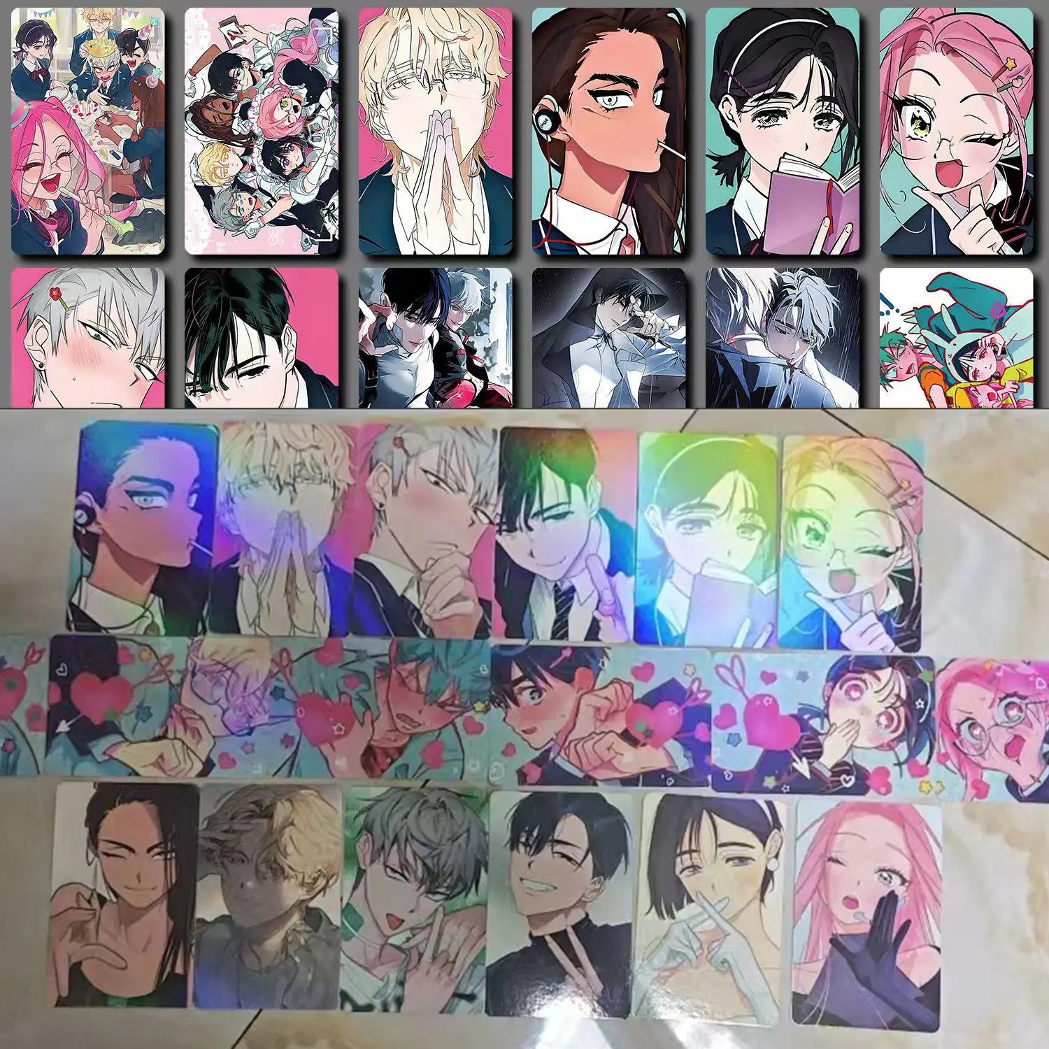 55PCS/Set Alien Stage Cards Till Ivan Mizi Sua Luka Character Laser Photo Card Fans Collection Gift