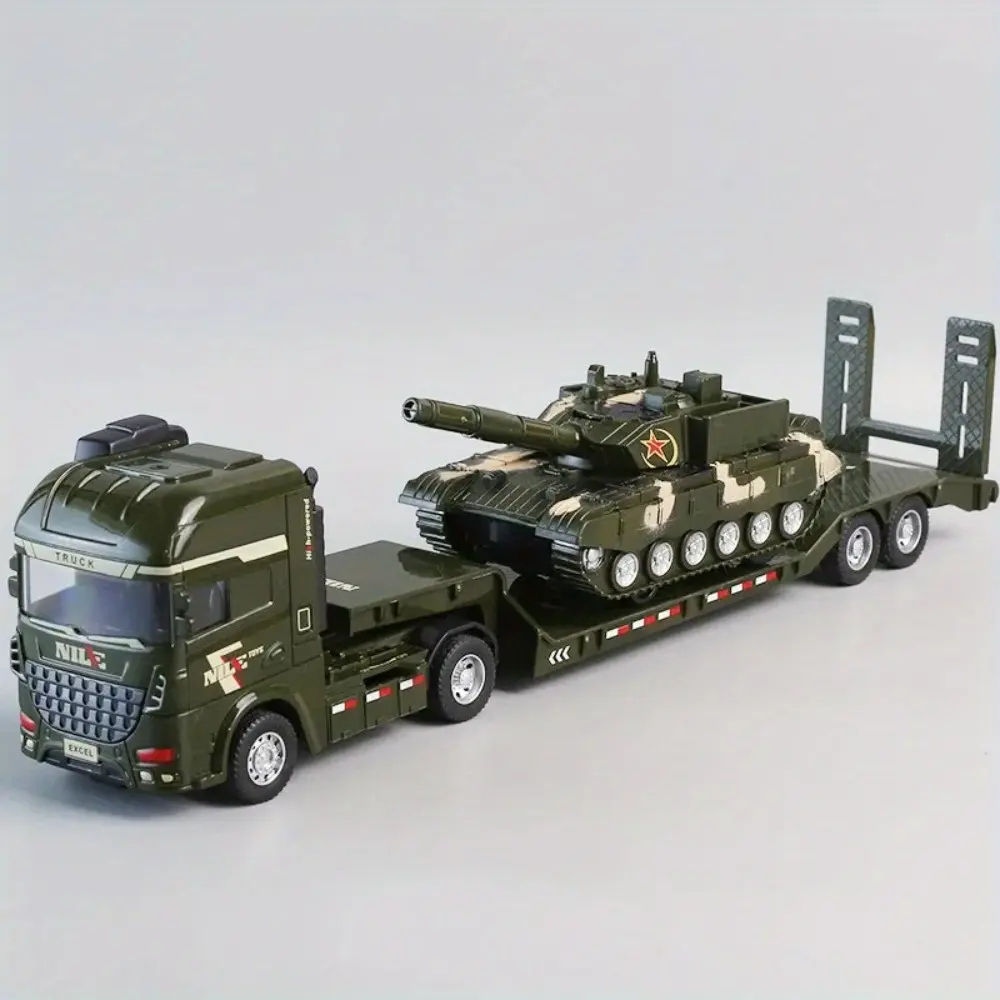 Engineering Construction Truck Toy Semi-Carrier Container Engineering Set Vehicle Excavator Transport Truck Inertial Car for Kid