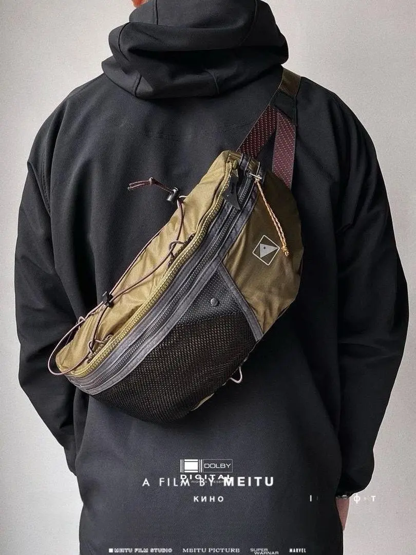 5L ex Outdoor Cycling Sport Bag High Aesthetic Design Nylon 70D Wear Resistant Chest Bag with Zipper Closure for Casual Use