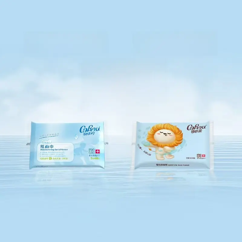 Portable Baby Cloud Soft Towel Moisturizing Cr Paper Towel Dry Wet Use Two Purpose Soft Paaged Facial Towel by Corou