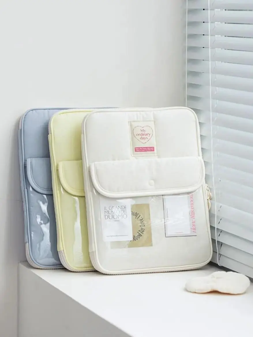 New Middle Studio /3 Inch iPad Snap Button Insert Bag Tablet Cuter Bag Storage Pouch Digital Accories Case