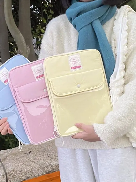 New Middle Studio /3 Inch iPad Snap Button Insert Bag Tablet Cuter Bag Storage Pouch Digital Accories Case